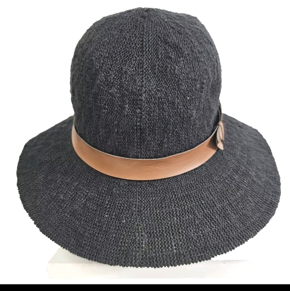 Mint By Goorin Women’s Black Woven One Size Summer Fashionable Beach Cruise Hat - Picture 7 of 13